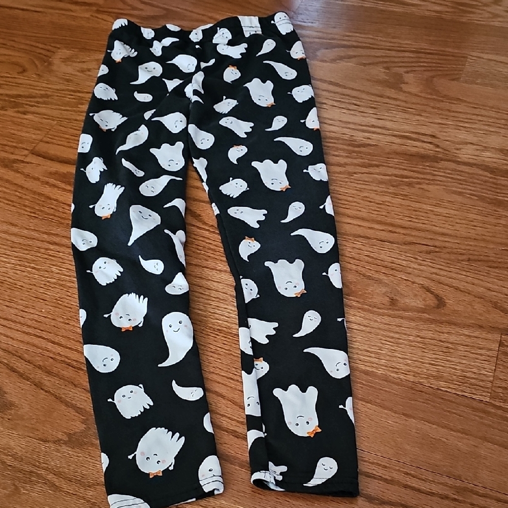 Ghost Print Black Leggings